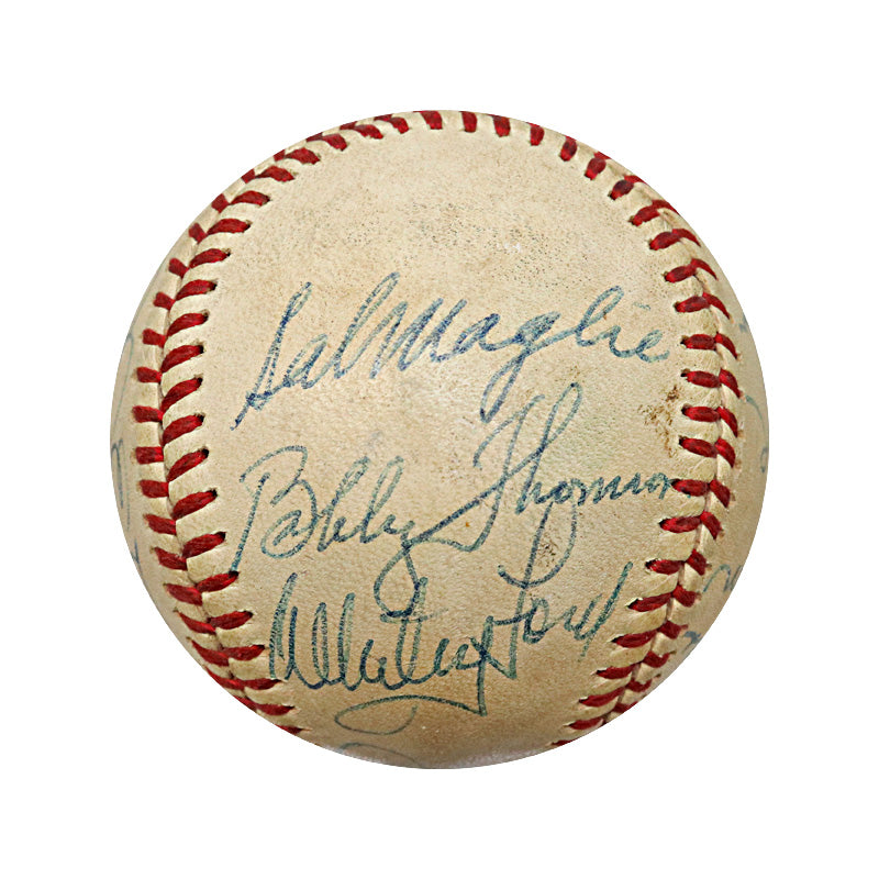 Mickey Mantle, Ford, Feller, Harrelson Multi Signed Hall of Famers and Stars Ball (JSA LOA)