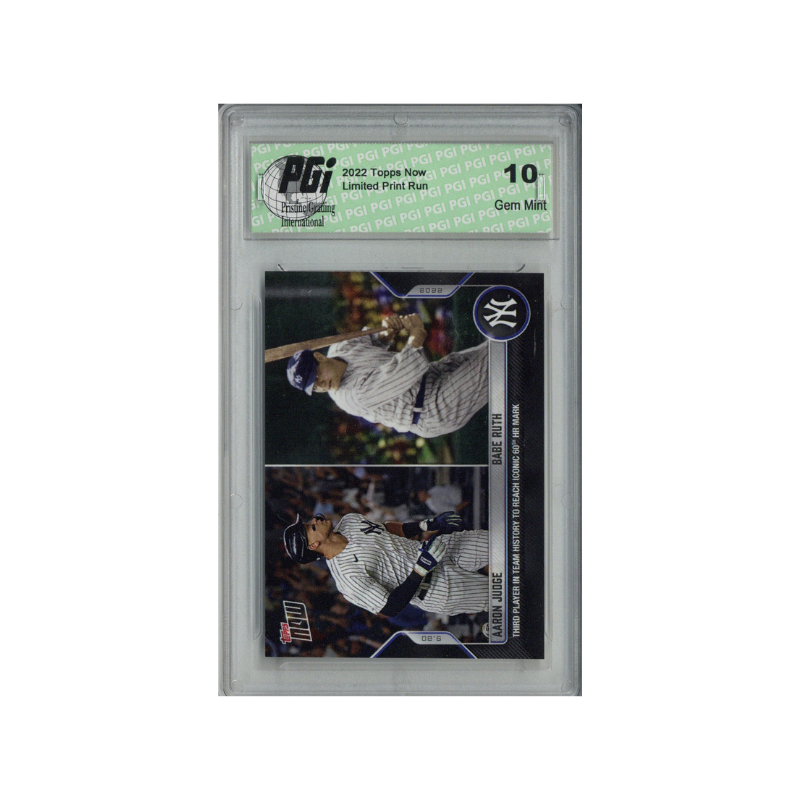 Aaron Judge Babe Ruth New York Yankees 2022 Topps Now #931 Card (PGI 10)