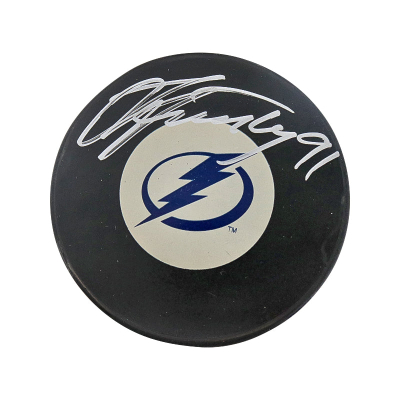 Steven Stamkos Tampa Bay Lightning Autographed Signed Puck (Frozen Pond & Steiner Approved Vendor Holo)