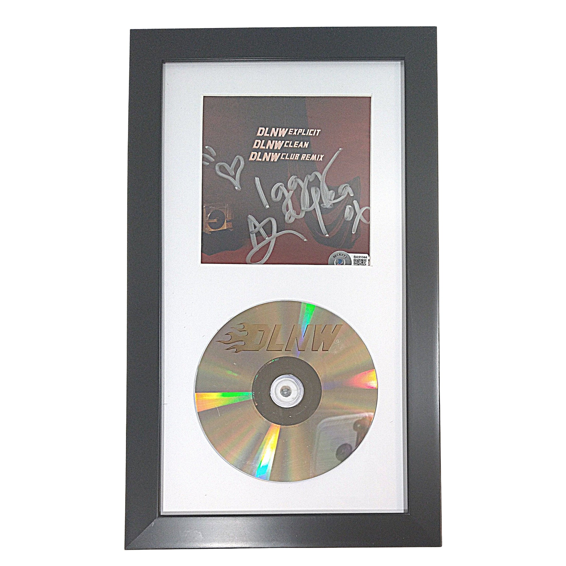 Iggy Azalea Signed DLNW Compact Disc Booklet Framed CD Beckett